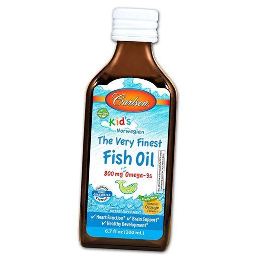 

The Very Finest Fish Oil for Kids Carlson Labs 200мл Апельсин (67353023)