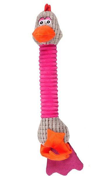 

Мягкая игрушка для собак Flamingo Bird With Feet розовая