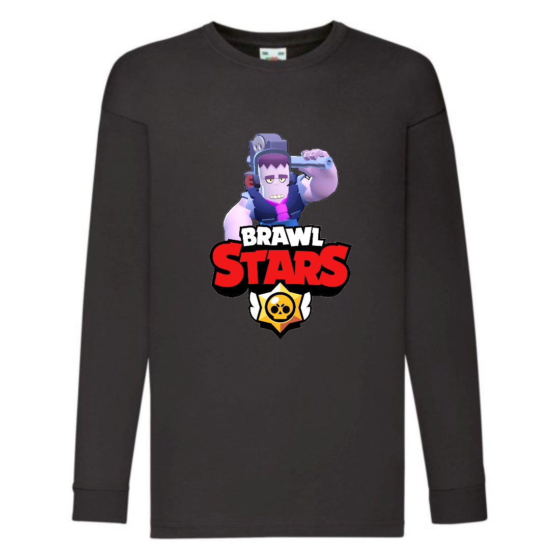

Лонгслив реглан Brawl Stars Frank (Бравл Старс Фрэнк) черная (BRST blc) 140 см