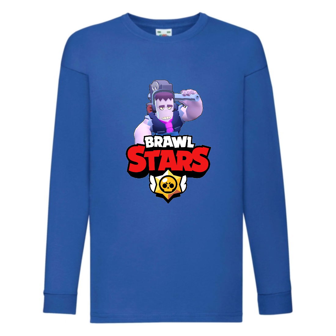 

Лонгслив реглан Brawl Stars Frank (Бравл Старс Фрэнк) синяя (BRST blu) 104 см