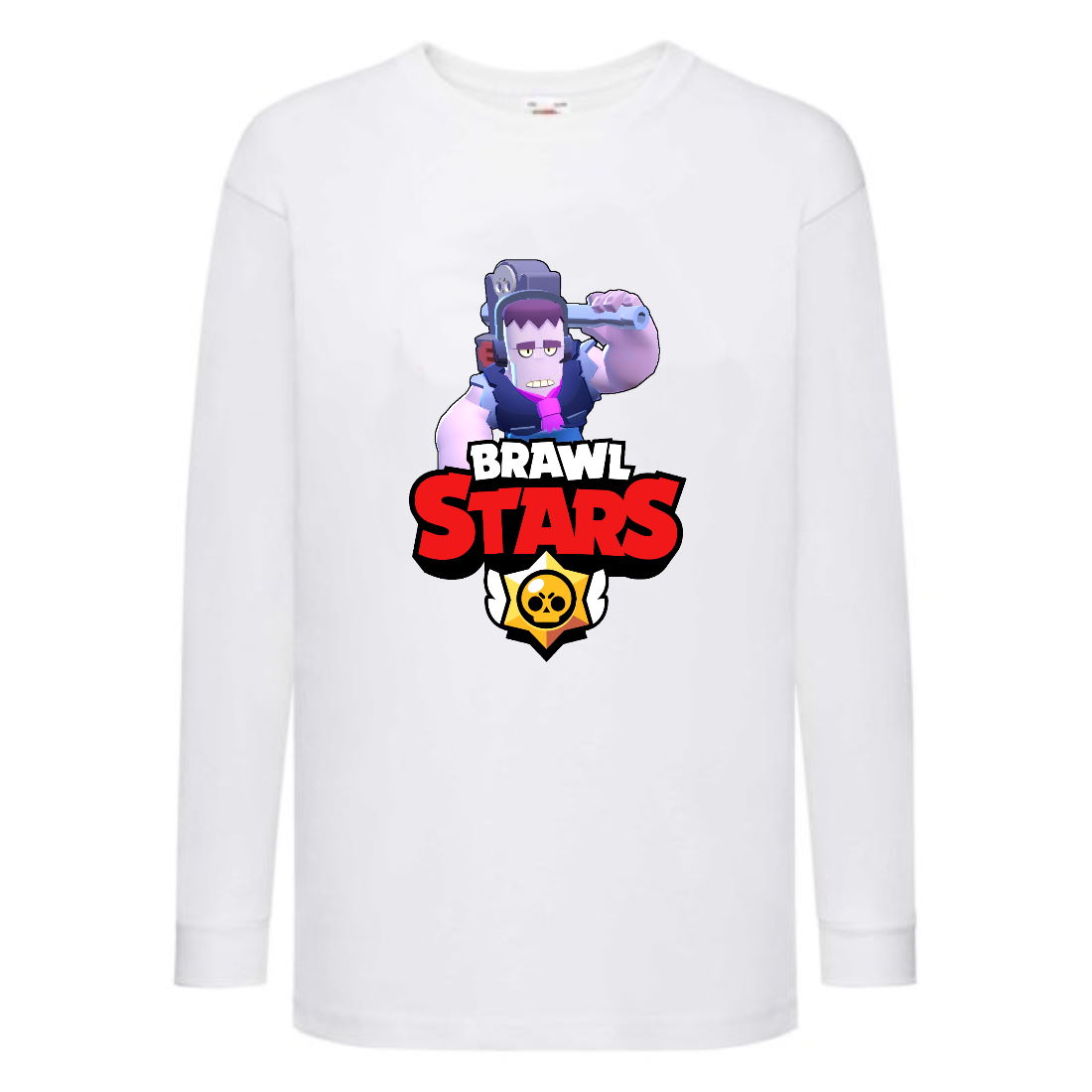 

Лонгслив реглан Brawl Stars Frank (Бравл Старс Фрэнк) белая (BRST wh) 128 см