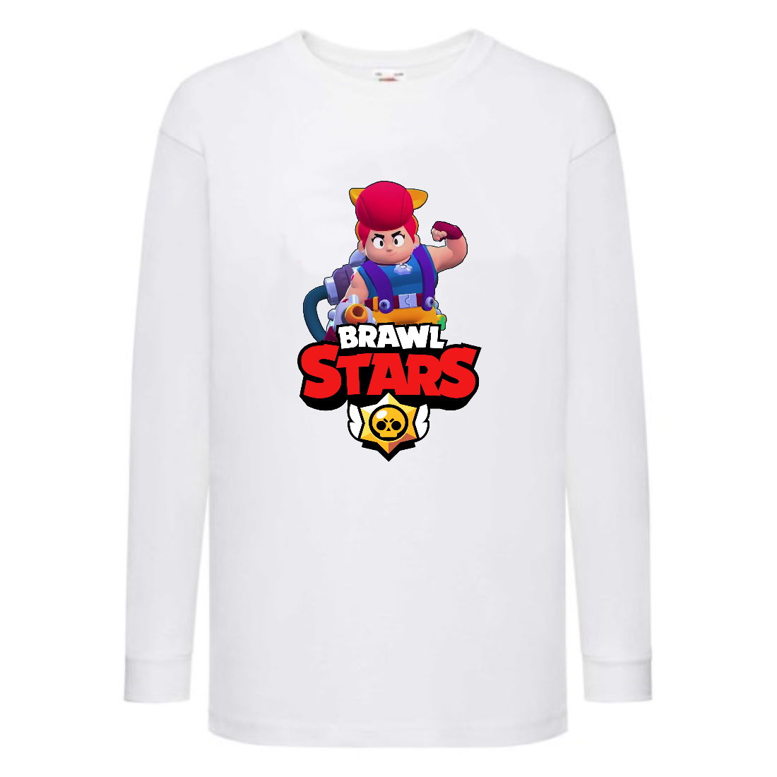 

Лонгслив реглан Brawl Stars Pam (Бравл Старс Пэм) белая (BRST wh) 104 см