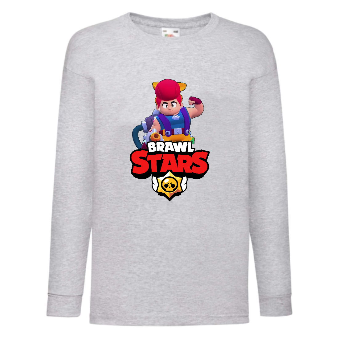 

Лонгслив реглан Brawl Stars Pam (Бравл Старс Пэм) серая (BRST gry) 164 см