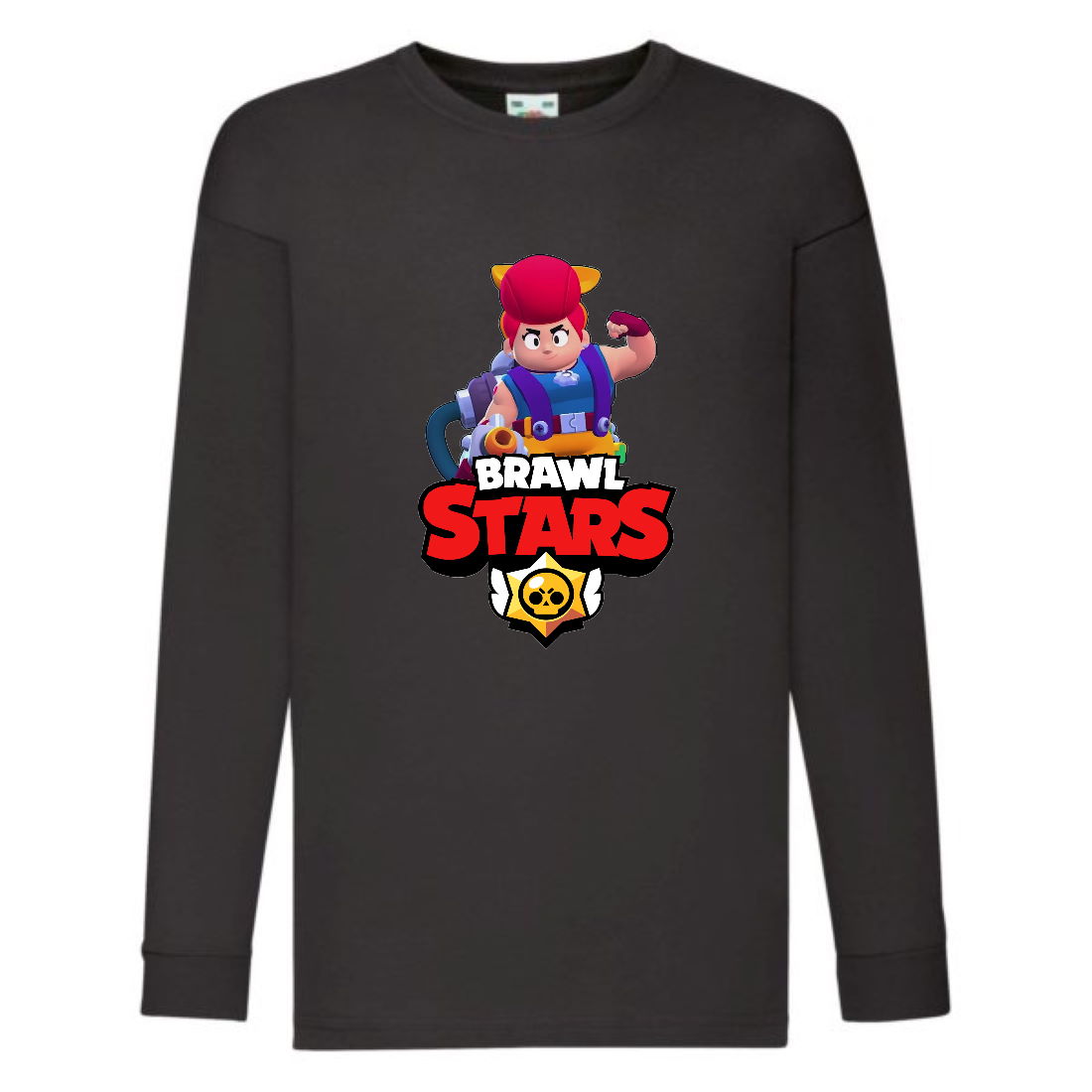 

Лонгслив реглан Brawl Stars Pam (Бравл Старс Пэм) черная (BRST blc) 104 см