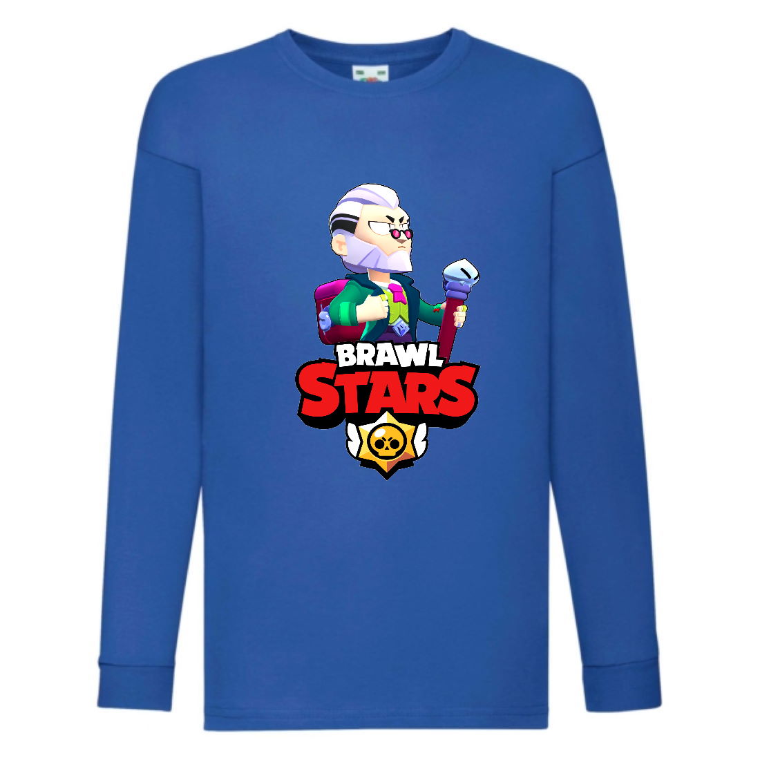 

Лонгслив реглан Brawl Stars Bayron (Бравл Старс Байрон) синяя (BRST blu) 152 см