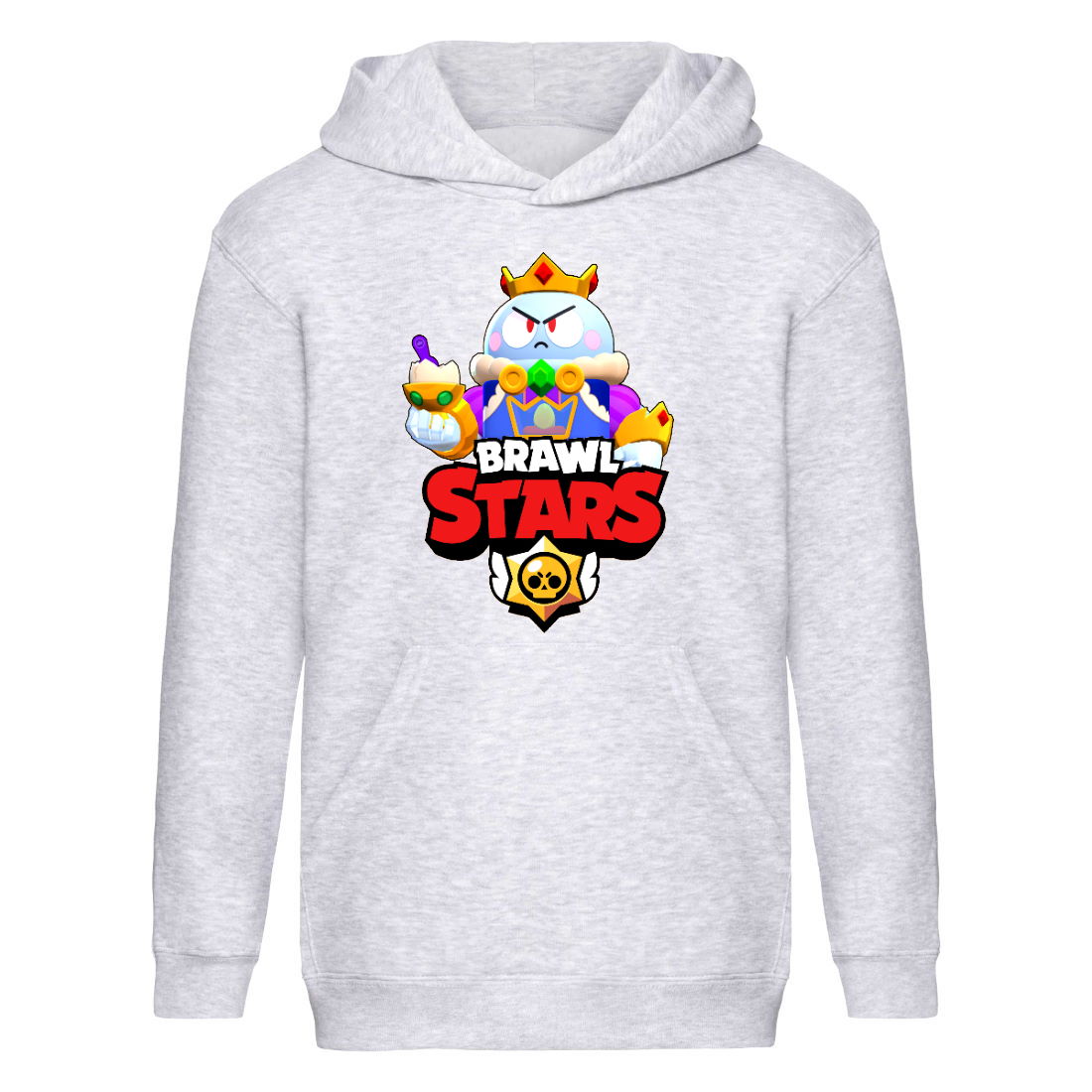 

Худи детская Brawl Stars Lou King (Бравл Старс Лу Король) серая (BRS gry) 116 см