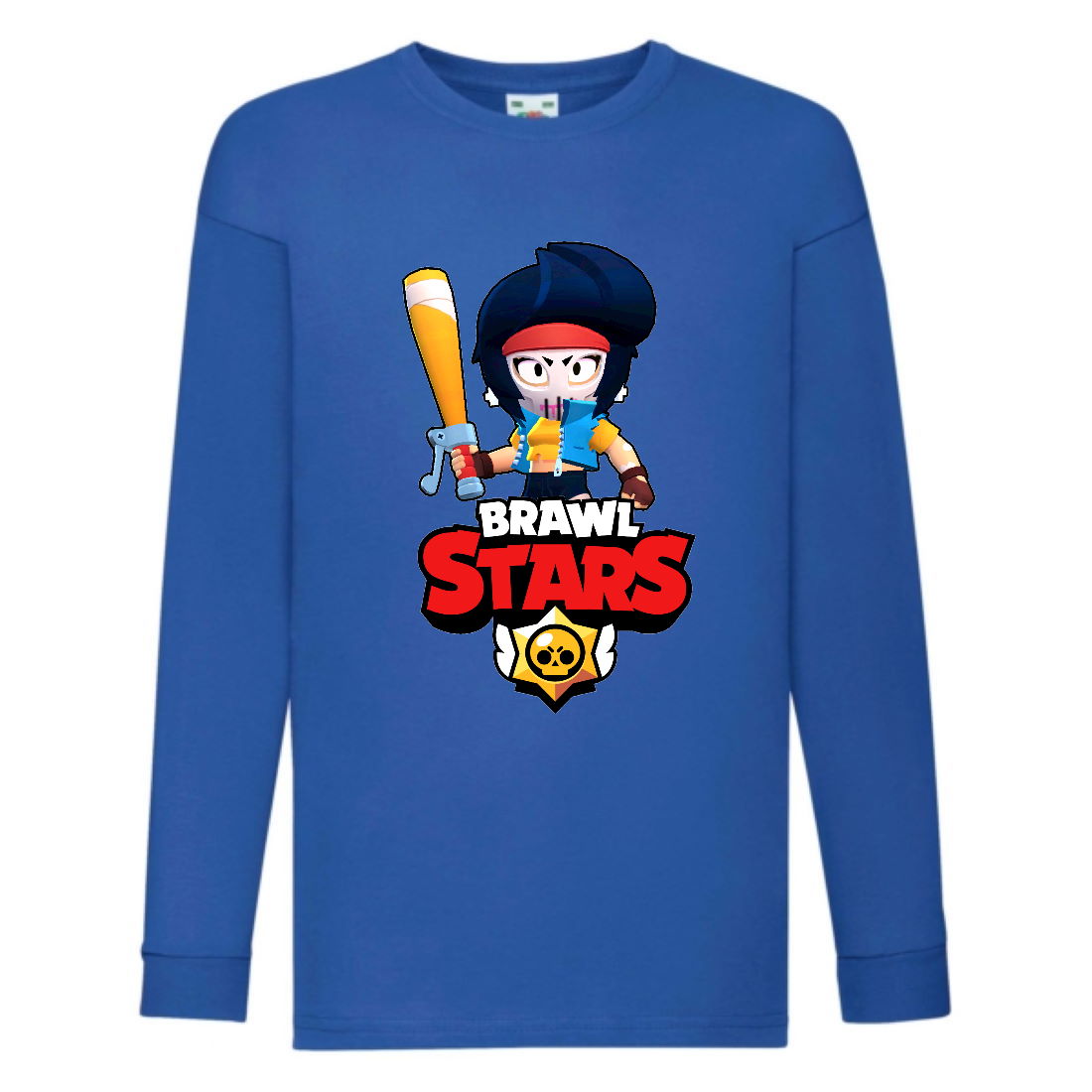 

Лонгслив реглан Brawl Stars Bibi Avenger (Бравл Старс Биби Мстительница) синяя (BRST blu) 104 см