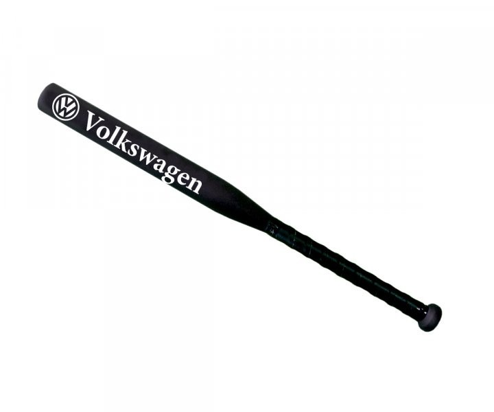 

Бейсбольная бита Avtobita Volkswagen Чорна с черной ручкой + Чехол