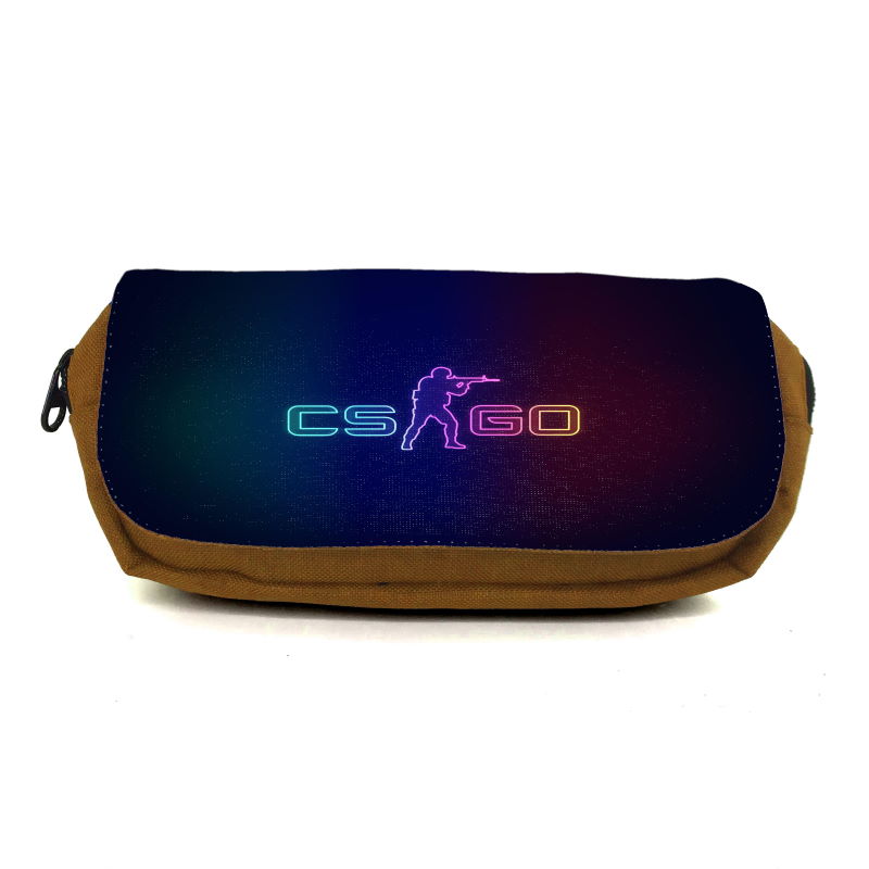 

Школьный пенал Контр Страйк органайзер универсальный (CSGO-007-brown) коричневый