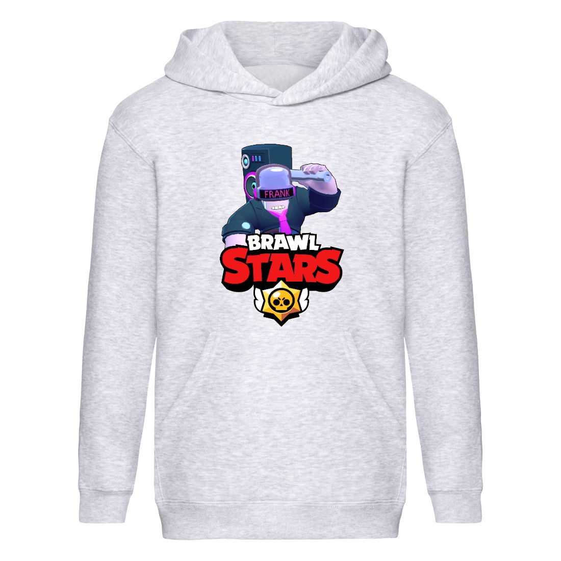 

Худи детская Brawl Stars Frank Dj (Бравл Старс Фрэнк Диджей) серая (BRS gry) 128 см