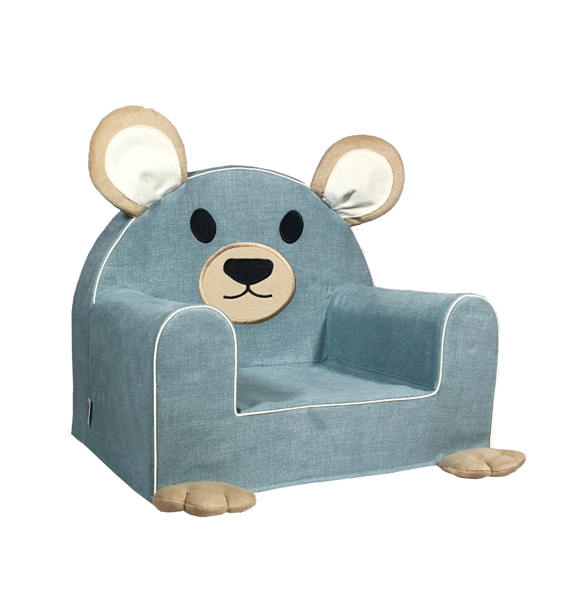 

Мягкое бескаркасное детское кресло-игрушка Love my chair "Мишка", бирюзовое