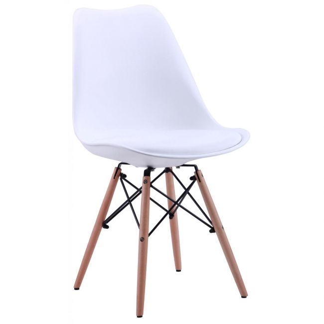 

СТУЛ Aster Wood Omni Home БЕЛЫЙ 46x53x84 см