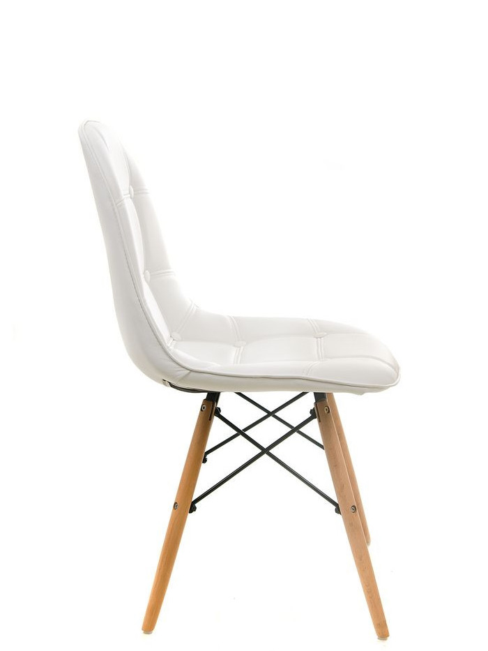 

СТУЛ EAMES (ЭЙМС) Omni Home ЭКО-КОЖА БЕЛЫЙ 46x54x81 см