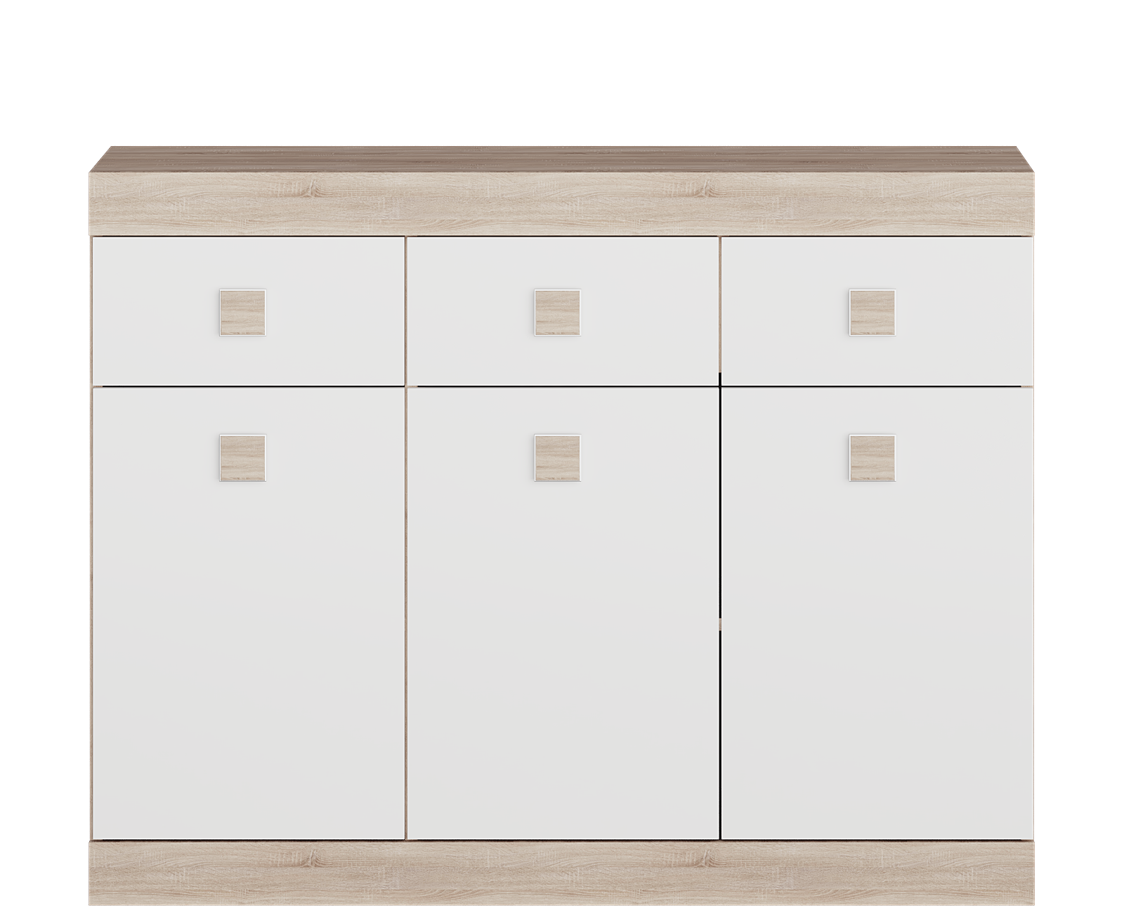 

Комод 6 Соната Omni Home Комби Сонома Белый
