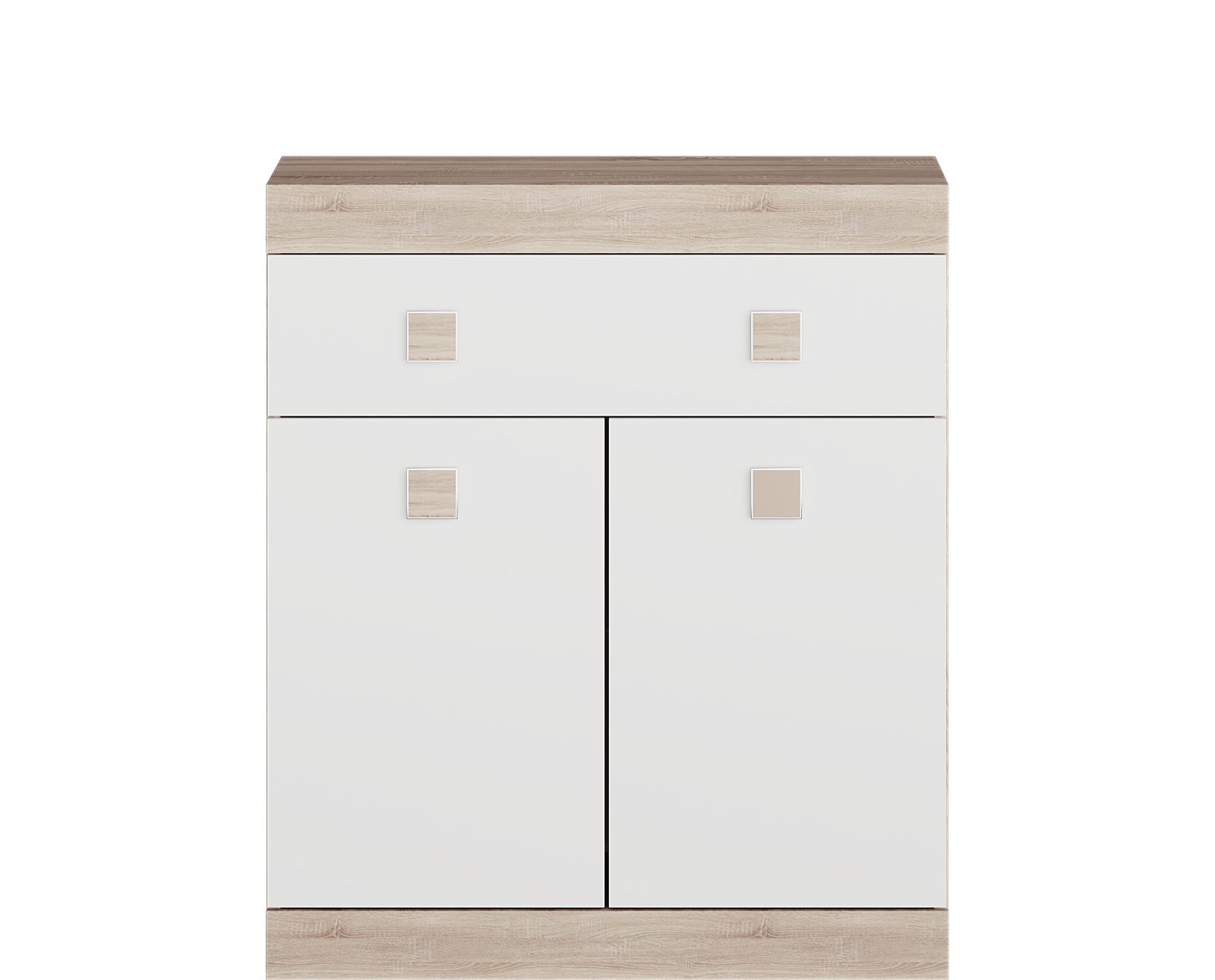

Комод 4 Соната Omni Home Комби Сонома Белый