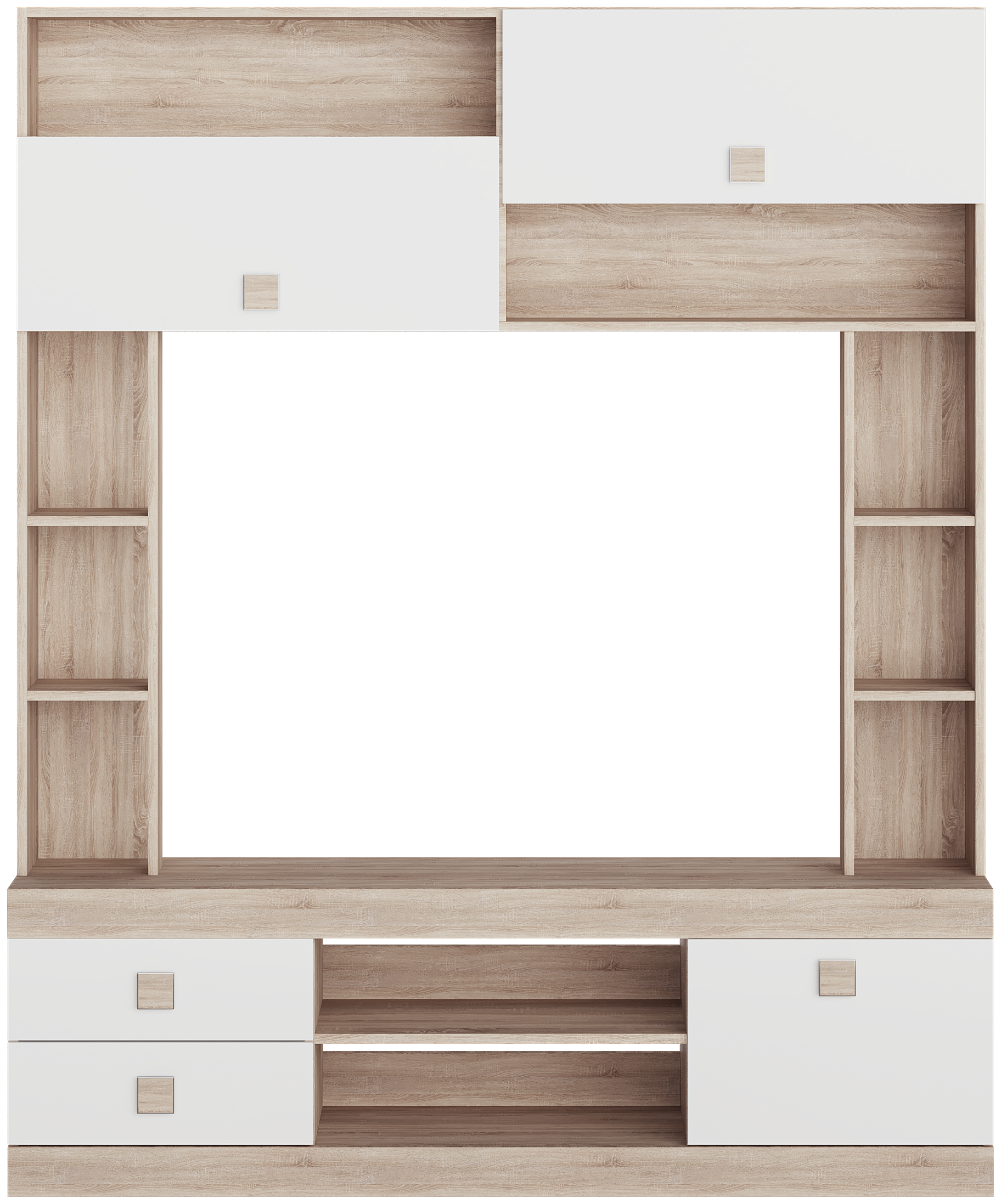

Стенка Соната Omni Home Комби Сонома Белый