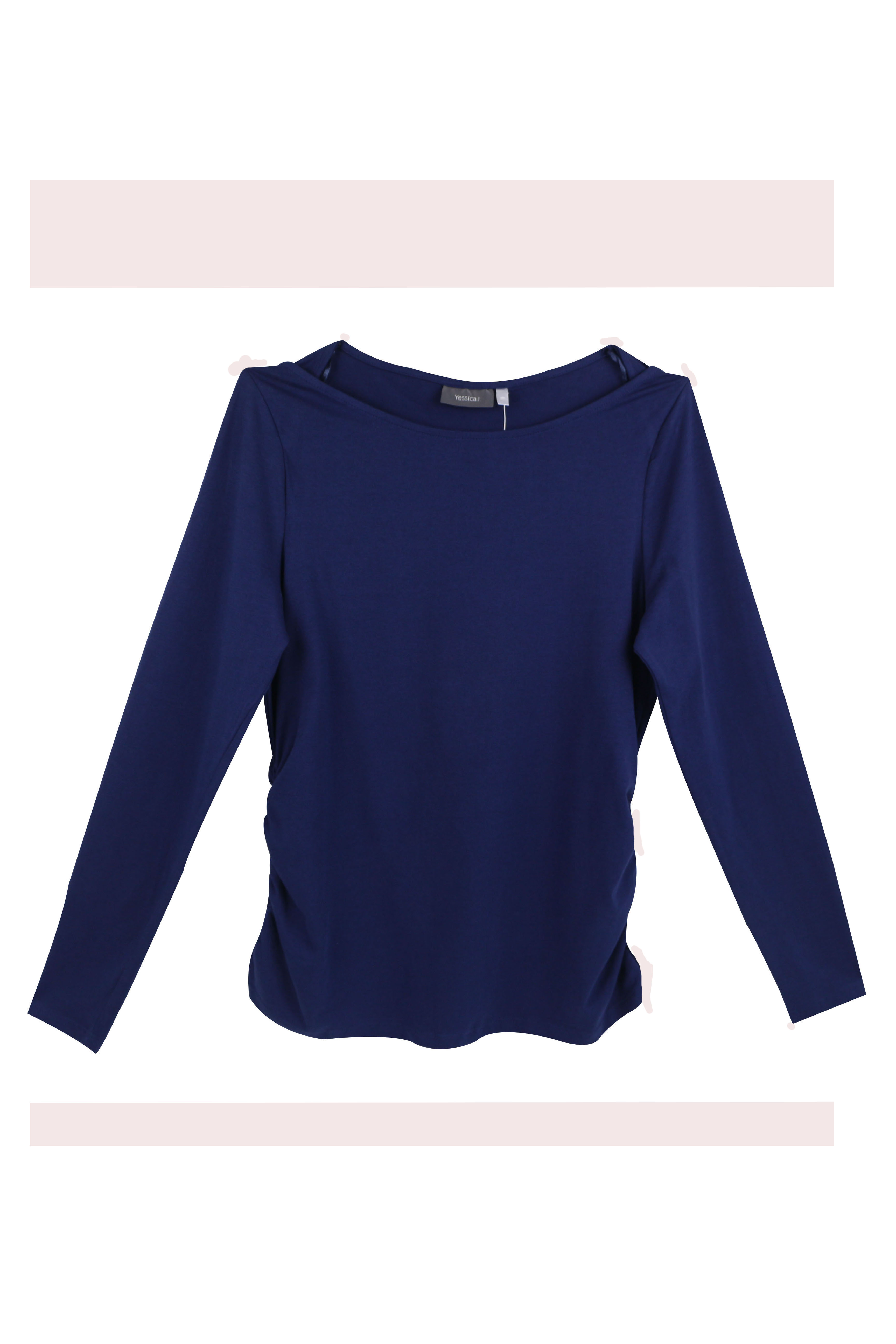 

Женский однотонный лонгслив C&A  темно синий WE-110349, Женский однотонный лонгслив C&A XS темно синий WE-110349