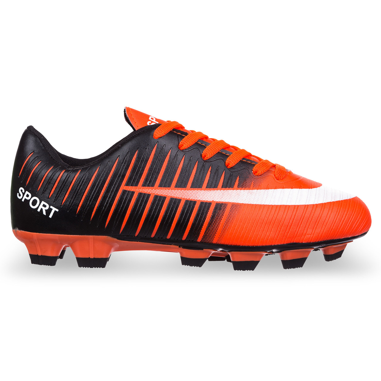 

Бутсы футбольные Pro Action Sport Sprinter 1801 размер 44 Black-Orange-White