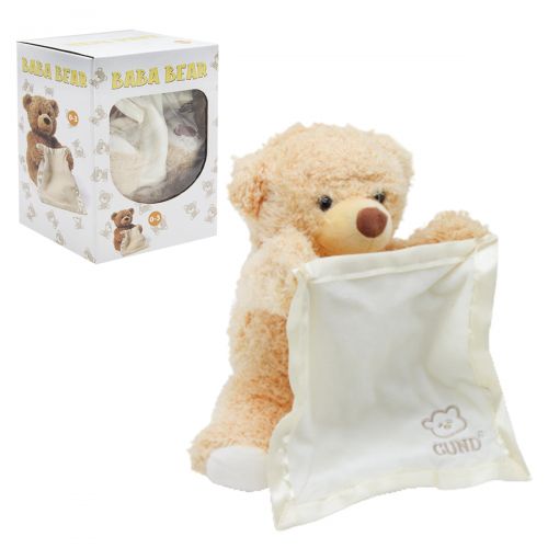 

Мягкая игрушка WL Toys «Baba Bear Медведь» 25 см с пледом бежевая (M1972R)
