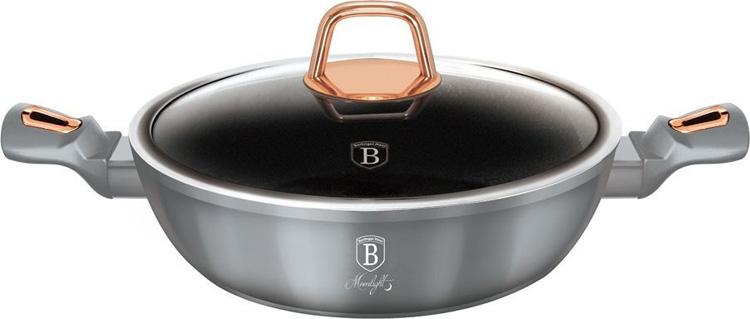 

Сотейник алюминиевый Berlinger Haus Moonlight Edition Ø28 см 3.8 л с крышкой, индукционным дном и титановым антипригарным покрытием (BH-6014)