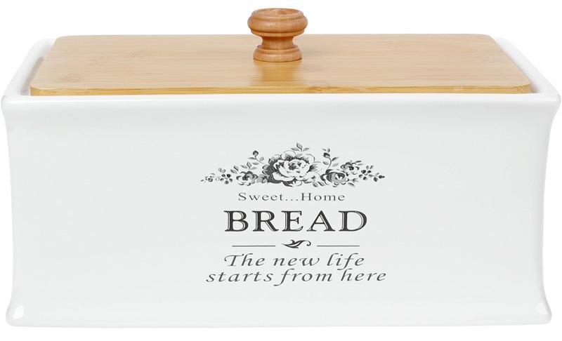 

Хлебница Bona Sweet Home Bread керамическая с деревянной крышкой (BD-875-310)