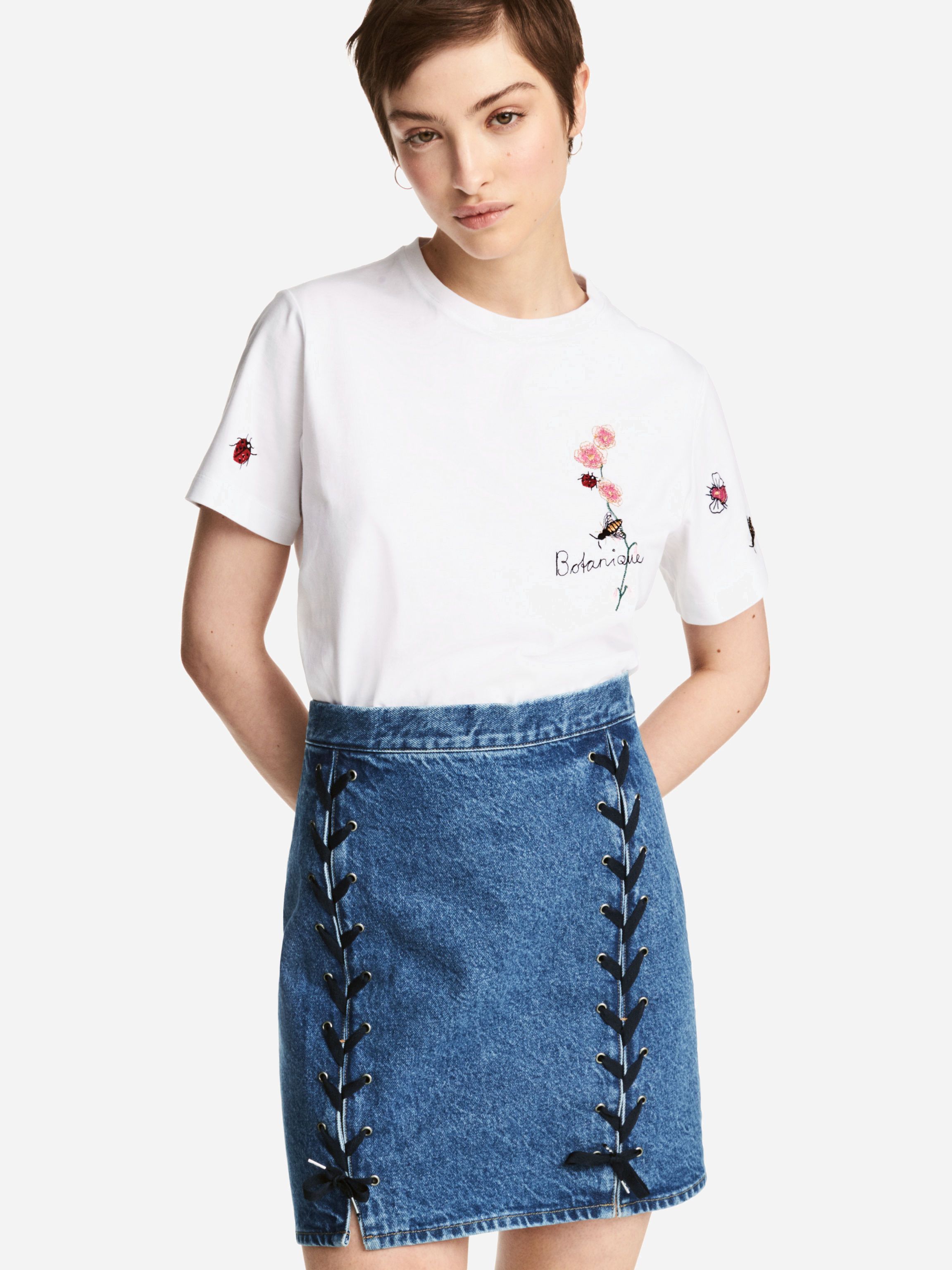 

Юбка джинсовая H&M 5271475-ACXD 36 Синяя