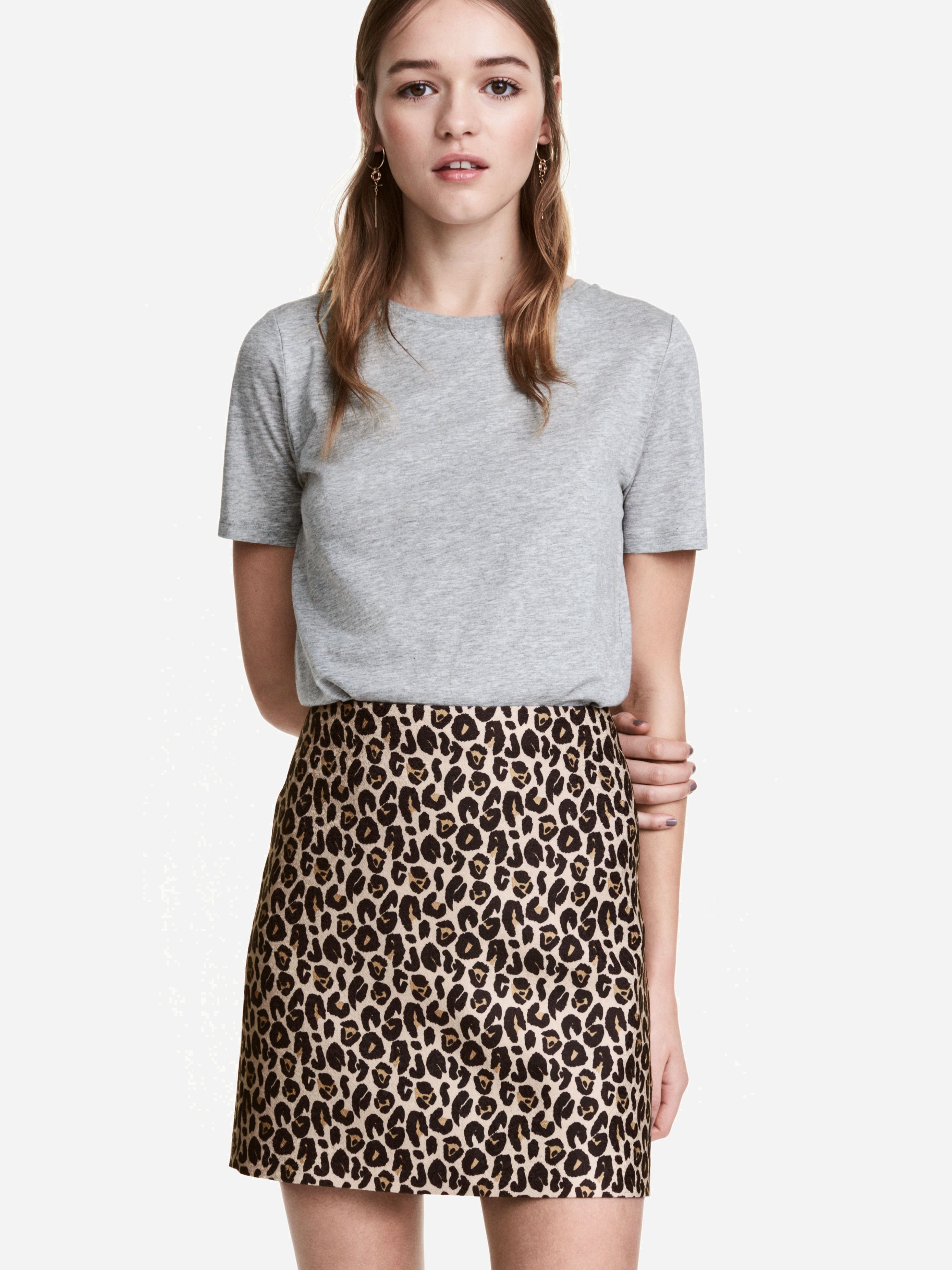 

Юбка H&M 4892985-AAON 34 Леопардовая