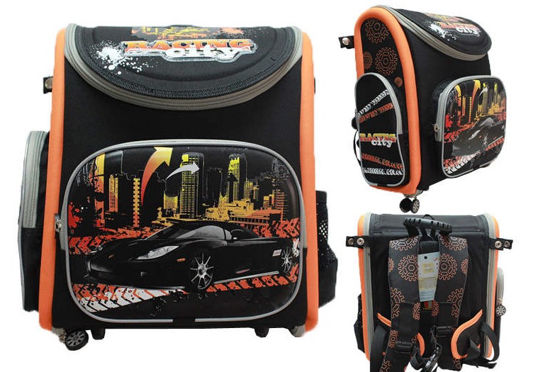

Рюкзак школьный каркасный ортопедический Dr. Kong Черно-оранжевый (BS039 black and orange)