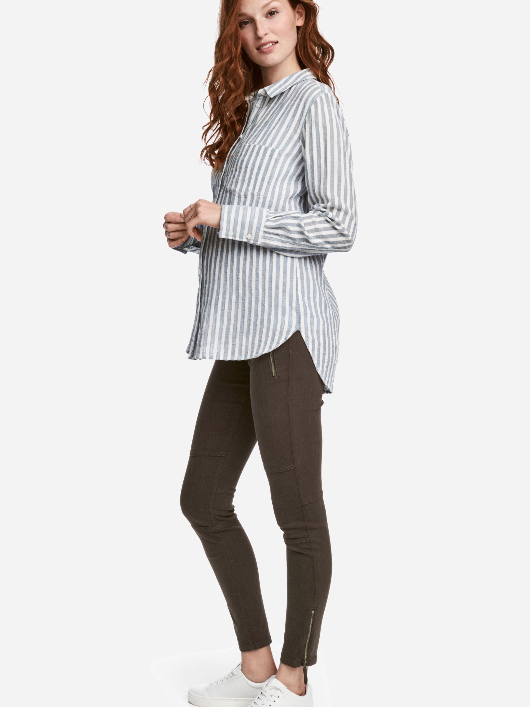 

Джеггинсы для беременных H&M 5164416-ABTE 44 Болотные