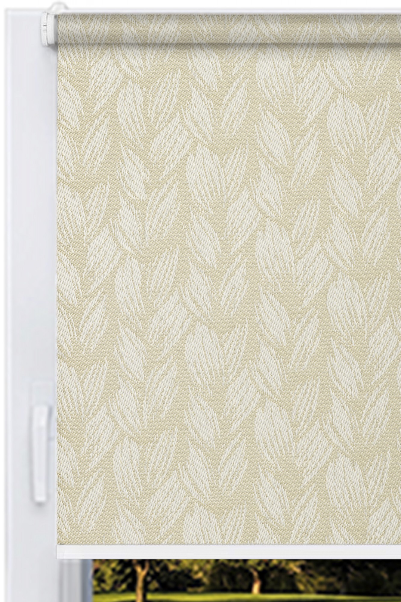 

Ролета тканевая DECOLUX 135x160 BRAID Экрю,Стандарт 25 белый,цепь125