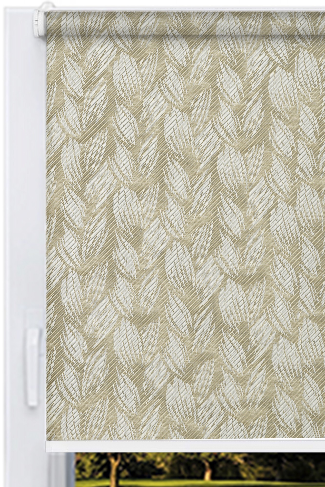 

Ролета тканевая DECOLUX 90x160 BRAID Джутовый,Стандарт25 белый,цепь125