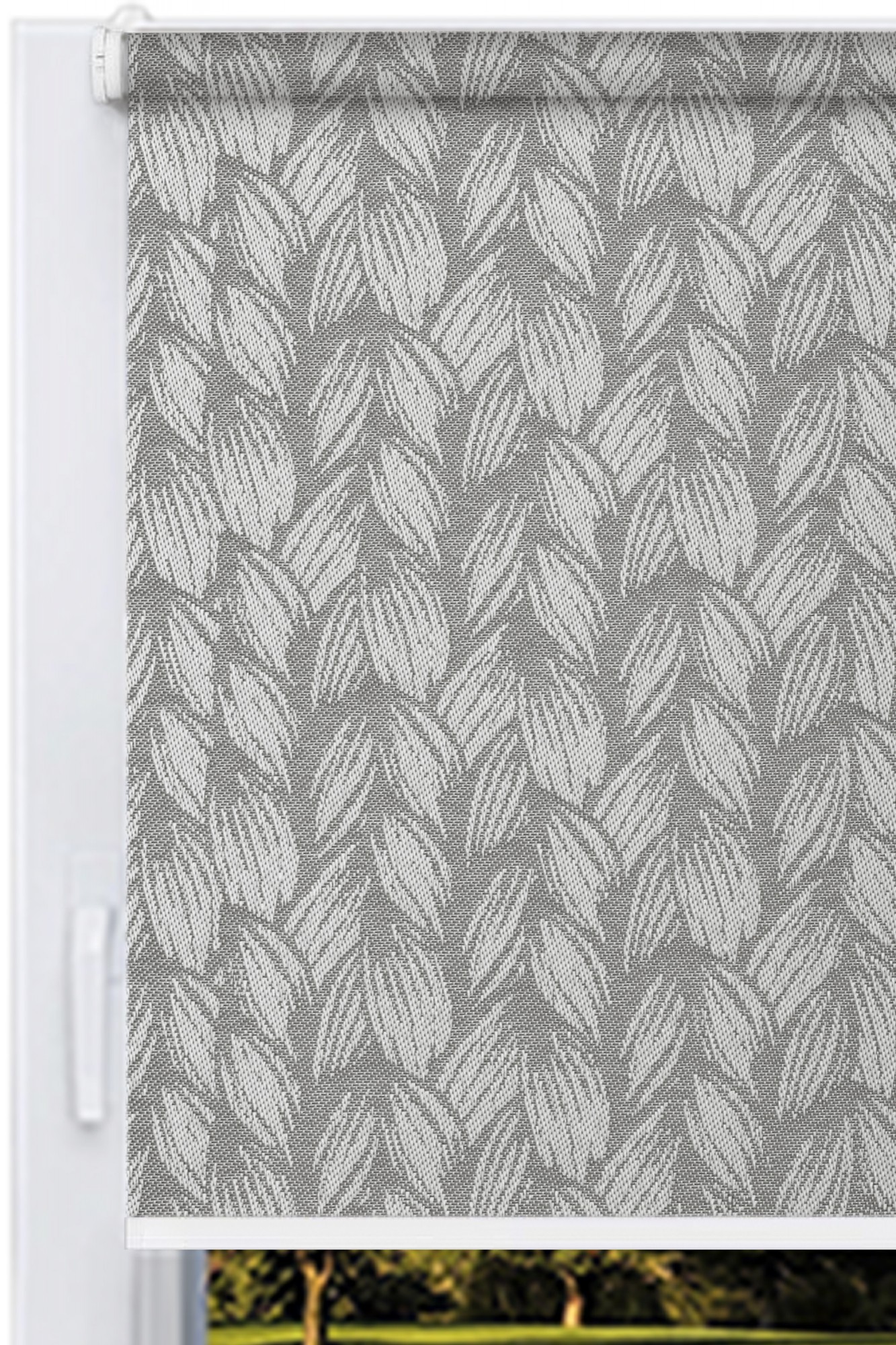 

Ролета тканевая DECOLUX 190x160 BRAID Графитово-серый,Стандарт40 Белый,=Цепь125см