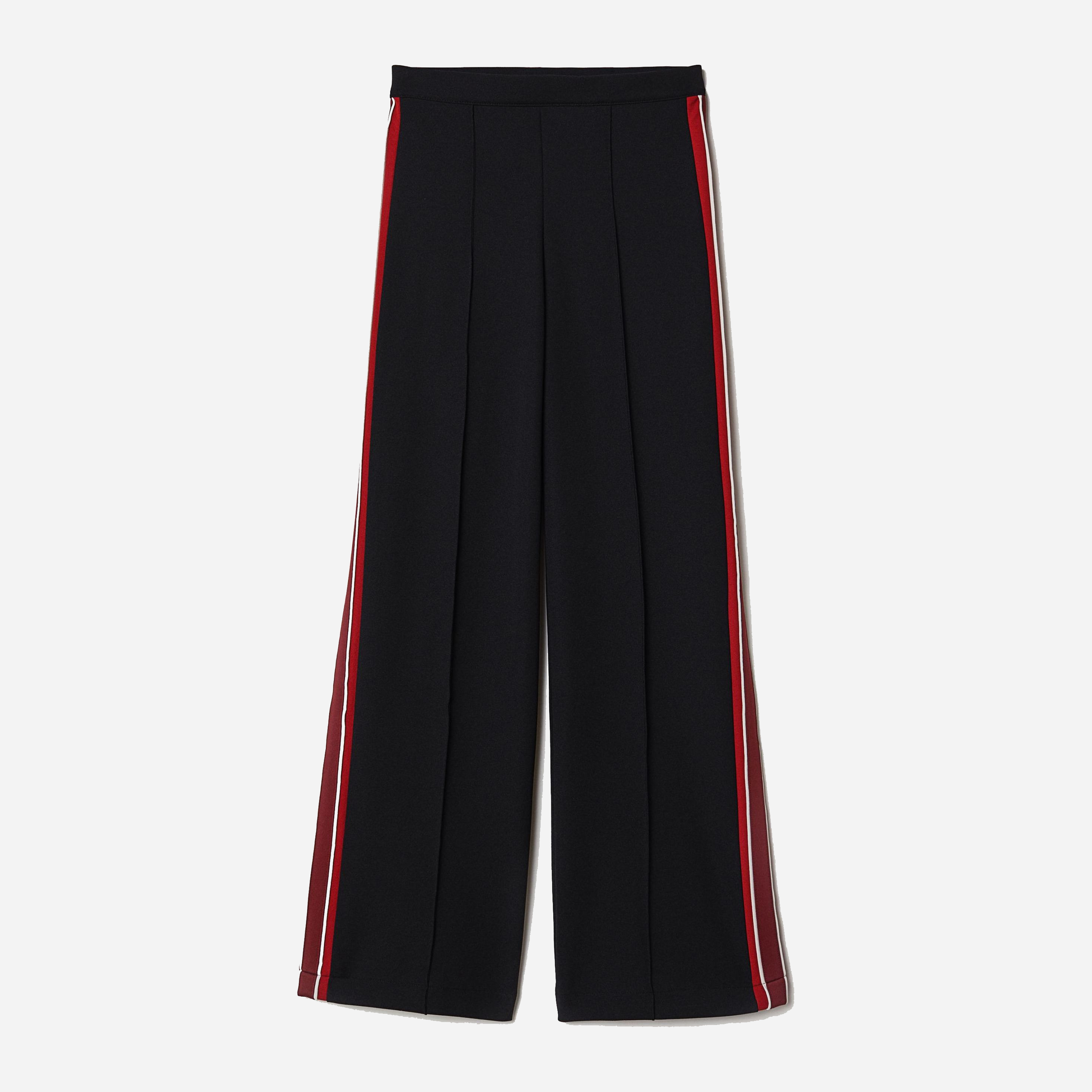

Брюки H&M 7072038-ACBJ 32 Черные с бордовым