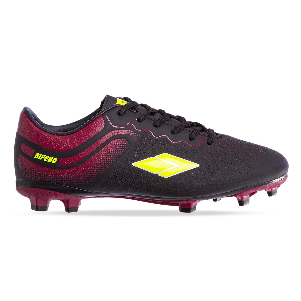 

Бутсы футбольные с носком DIFENO Sprinter TR9-1M размер 44 Black-Burgundy-Yellow