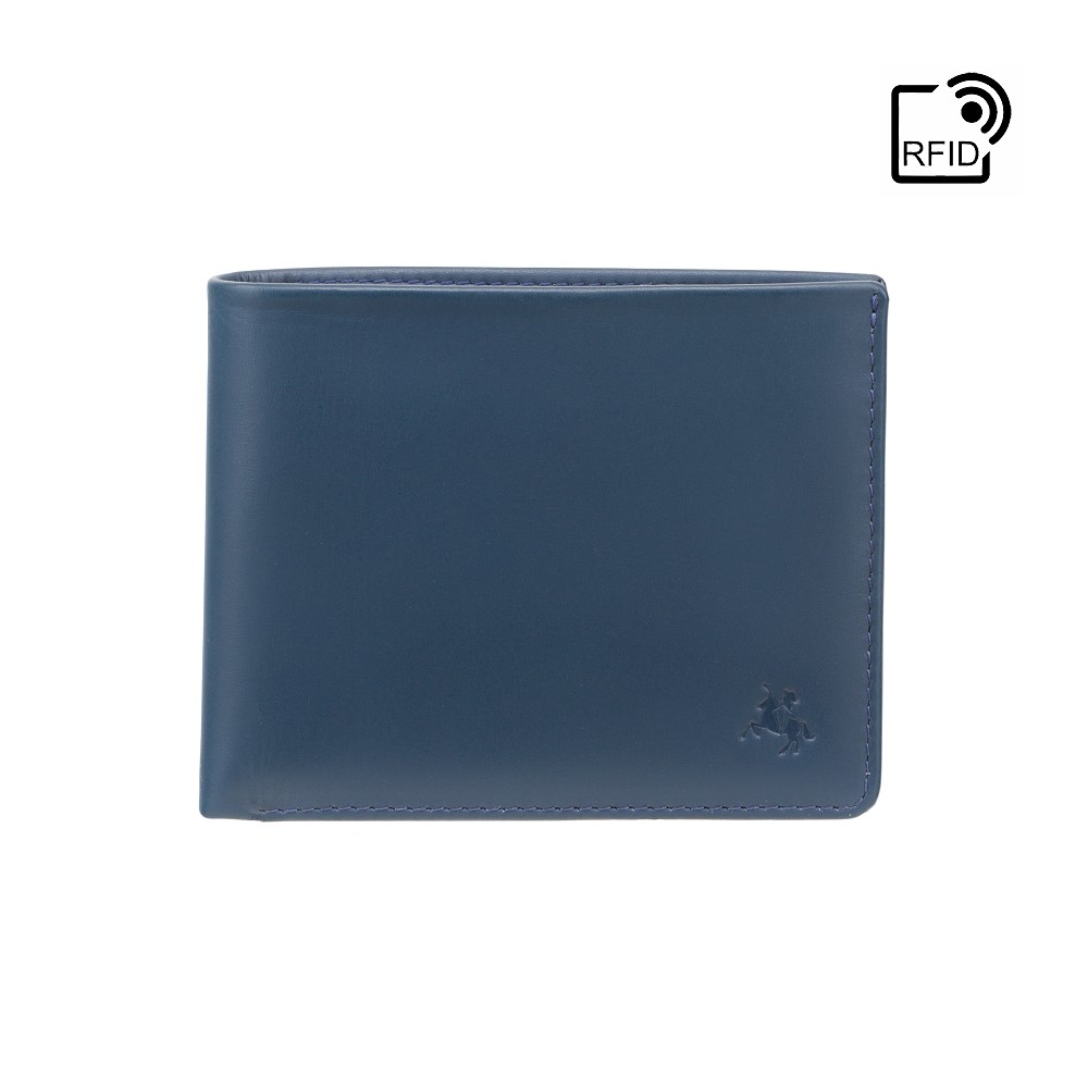 

Кошелек мужской Visconti VSL33 TAP-N-GO c RFID (Steel Blue-Black)
