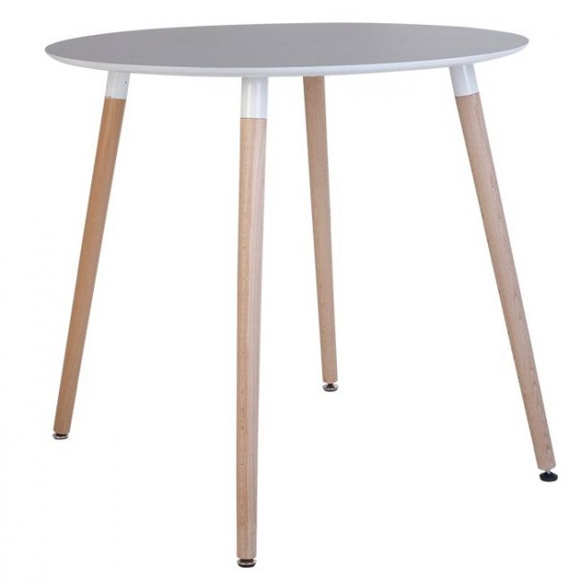

Обеденный стол из дерева/ДСП MODERN WOOD 4L H19 D800 Новый стиль цвет серый