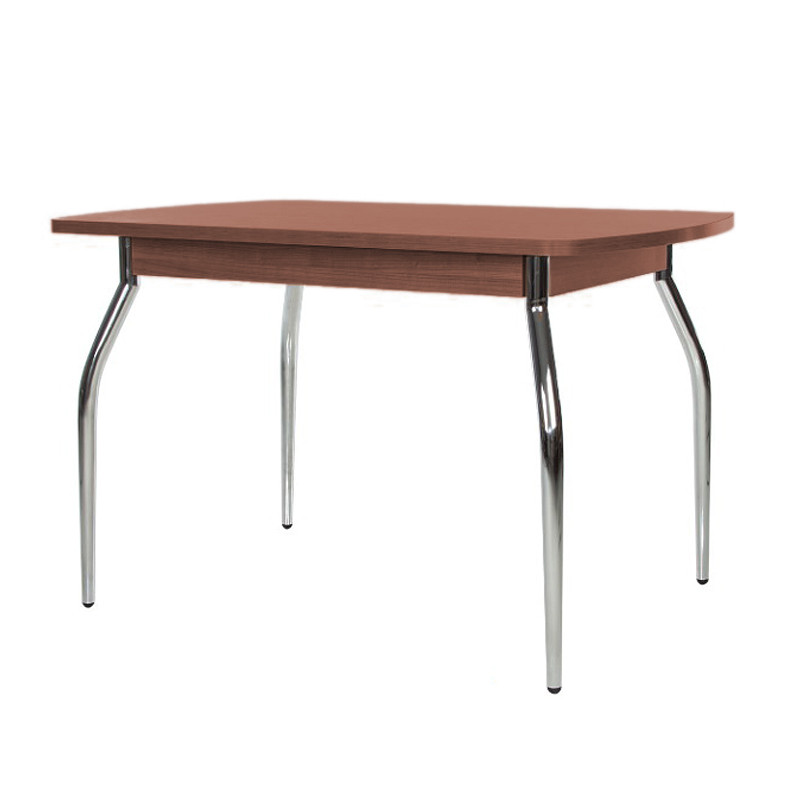 

Обеденный стол из металла/ДСП TALIO H18 рама в цвет хром Новый стиль цвет орех