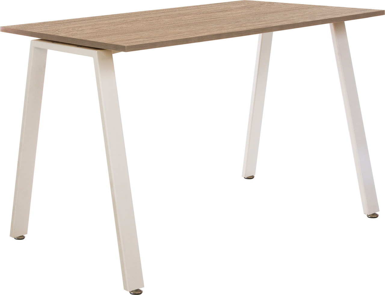 

Обеденный стол из металла/ДСП BADEN H18 120 рама в цвете белый Новый стиль цвет орех коричневый