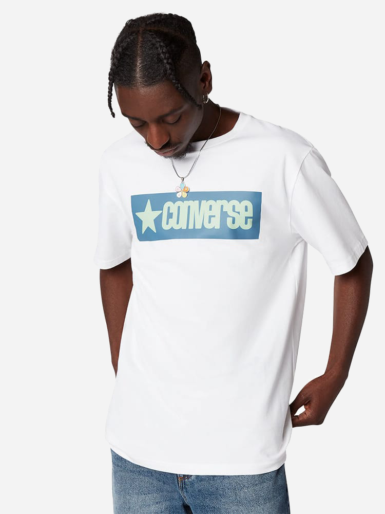 

Футболка Converse Retro Box Wordmark Tee 10021522-102 XL White