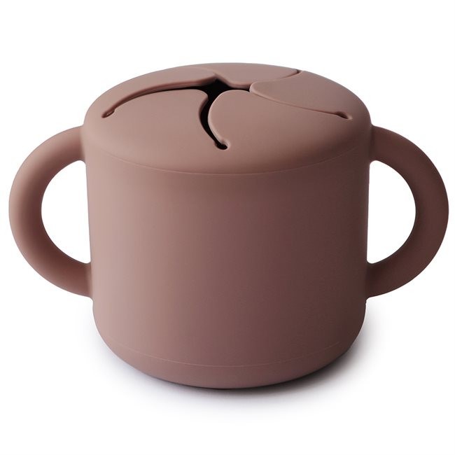 

Силиконовый стакан для закусок Mushie Cloudy Mauve