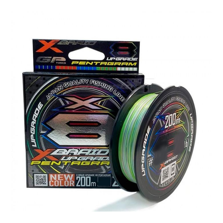 

Шнур YGK X-Braid Upgrade X8 Pentagram 200m #0.8/0.148mm 16Lb/7.3kg