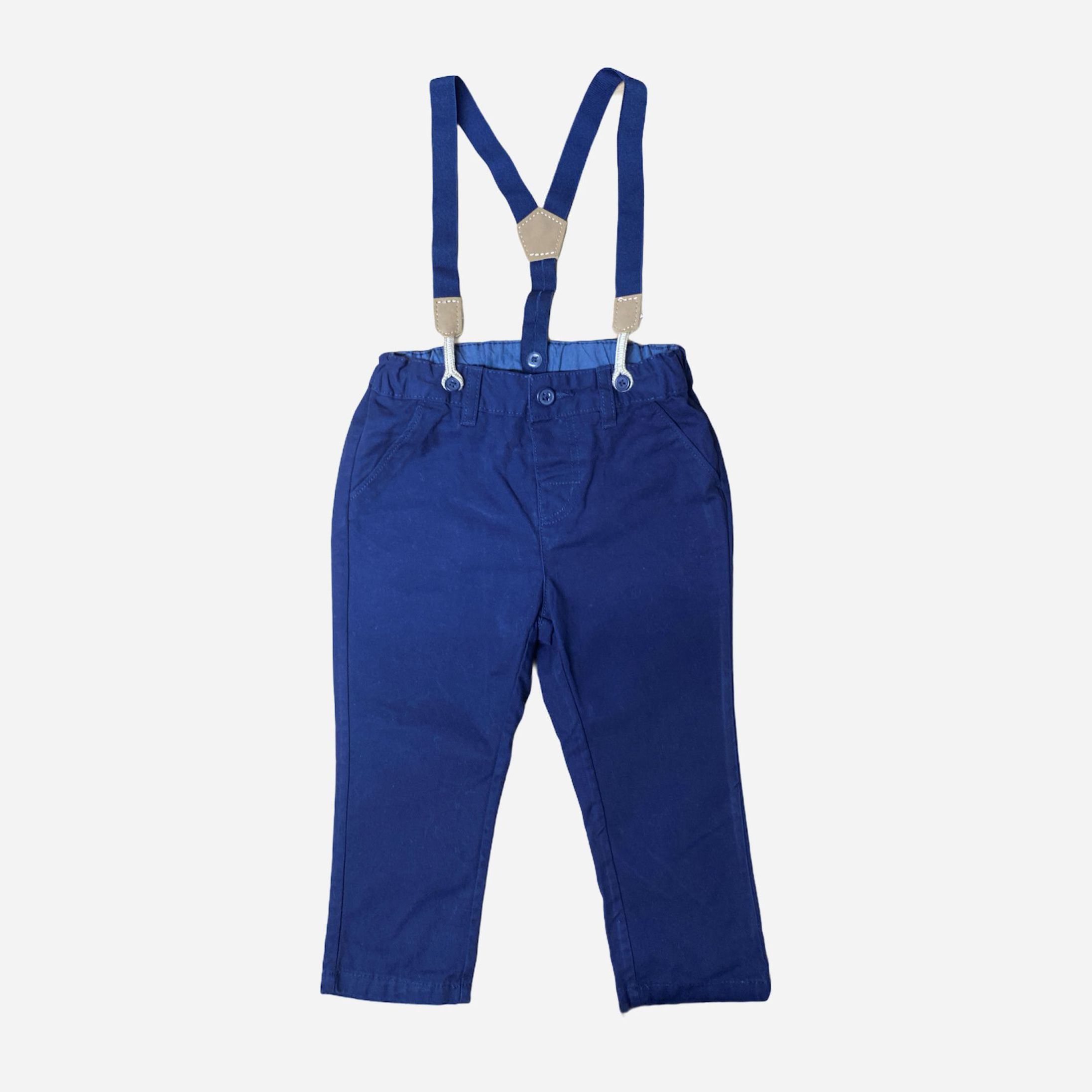 

Брюки с подтяжками H&M 768858 86 см Темно-синие