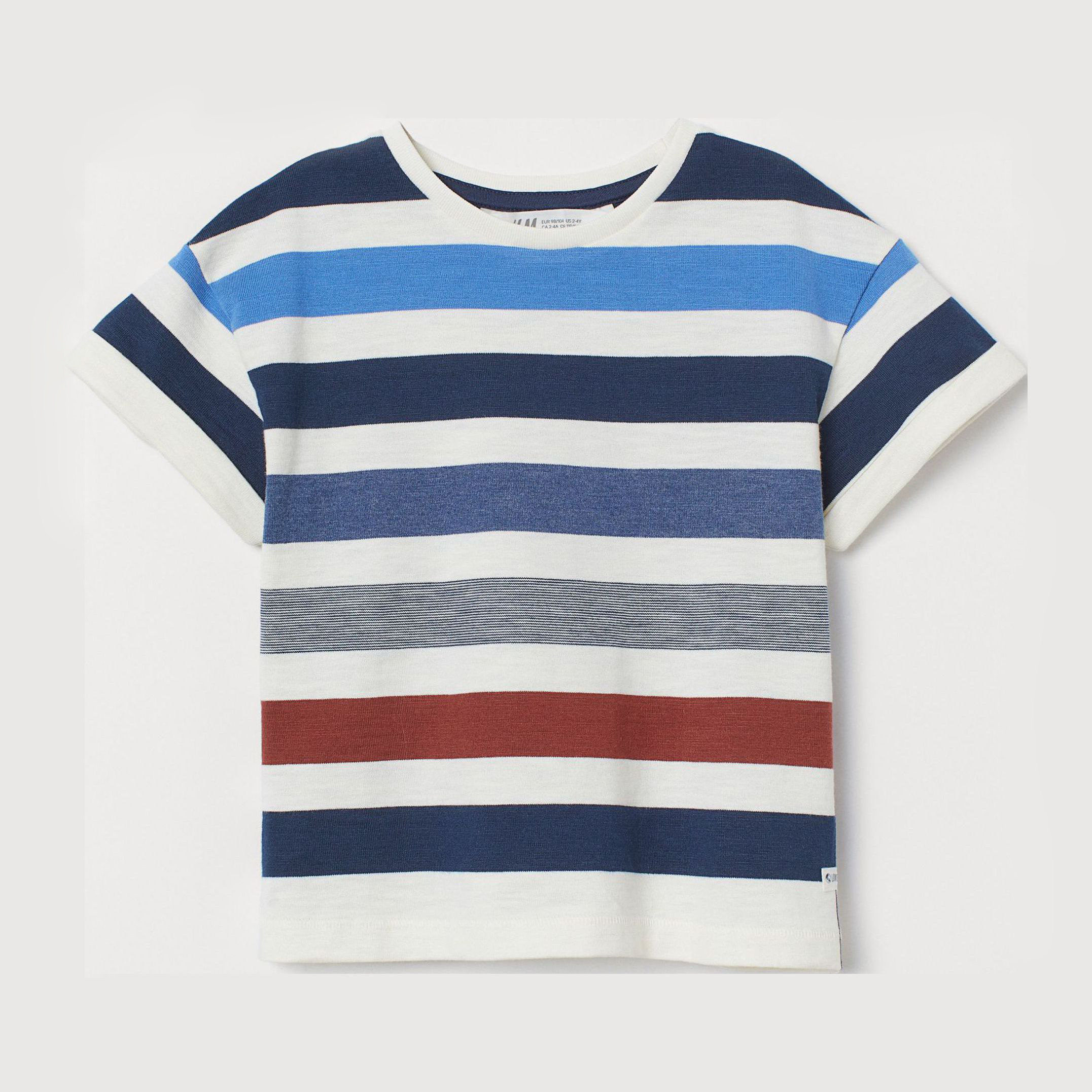 

Футболка H&M 761378 122-128 см Молочная