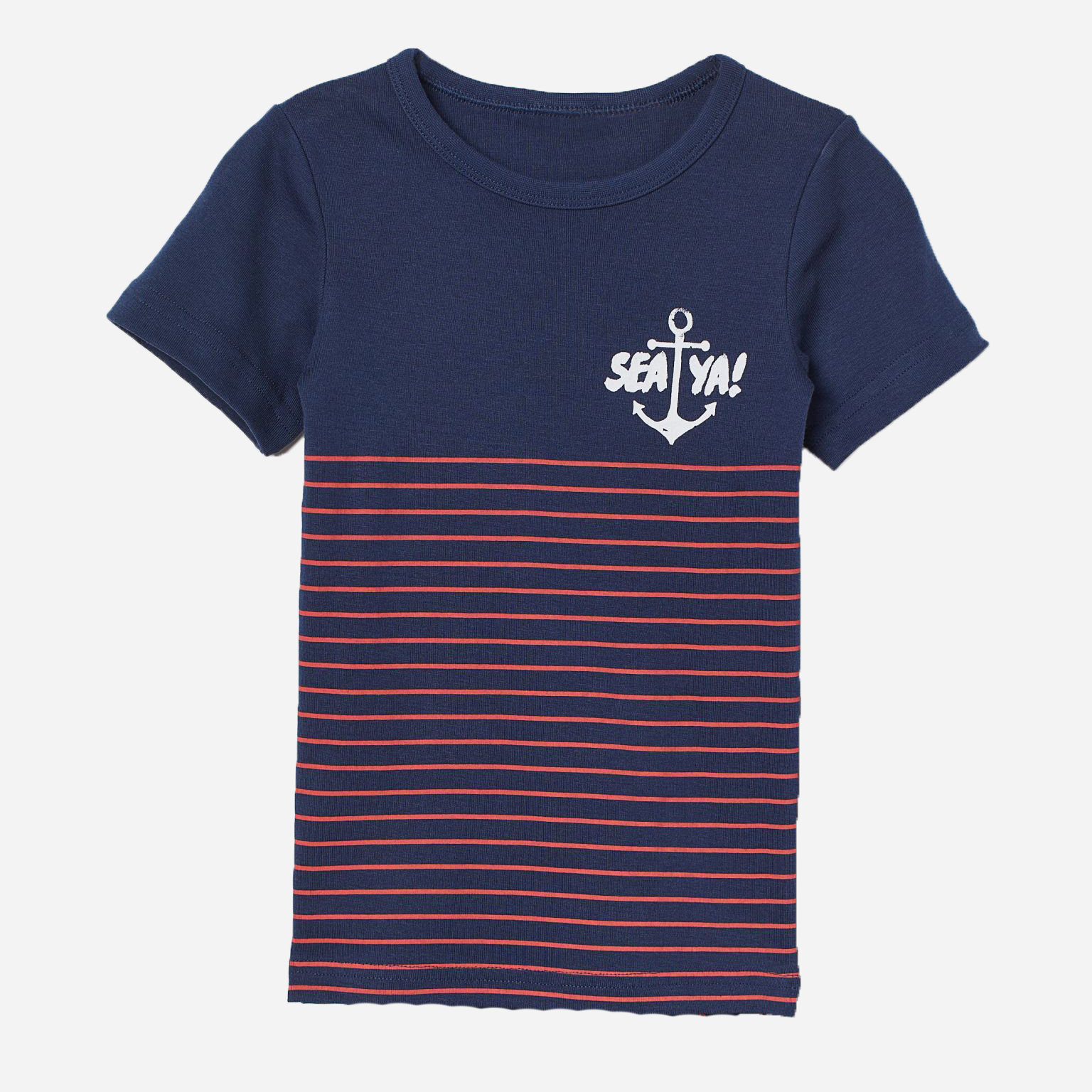 

Футболка H&M 485544 122-128 см Темно-синяя (KZ2000001097694)