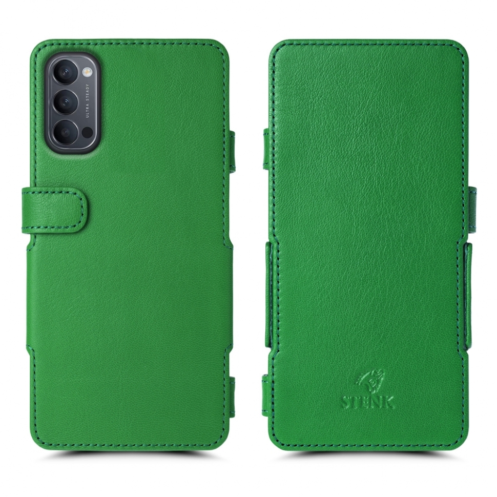 

Чехол книжка Stenk Prime для OPPO Reno4 5G Зелёный