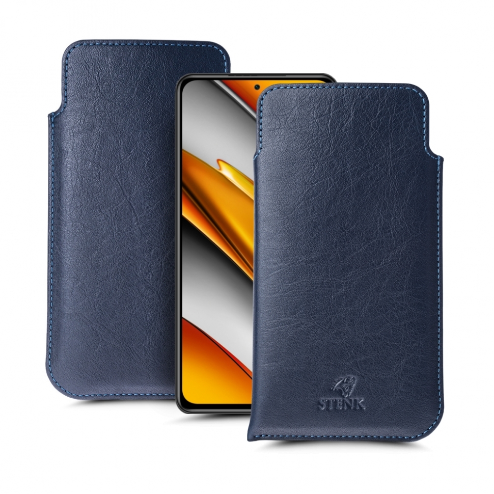 

Футляр Stenk Elegance для Xiaomi Poco F3 Синий