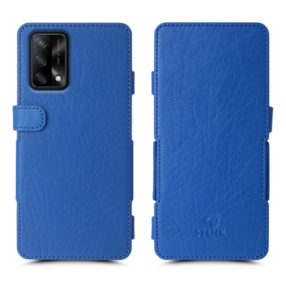 

Чехол книжка Stenk Prime для OPPO A74 Ярко синий
