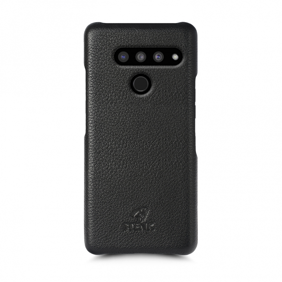 

Кожаная накладка Stenk Cover для LG V50 ThinQ Чёрная