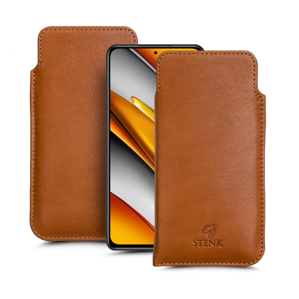 

Футляр Stenk Elegance для Xiaomi Poco F3 Camel