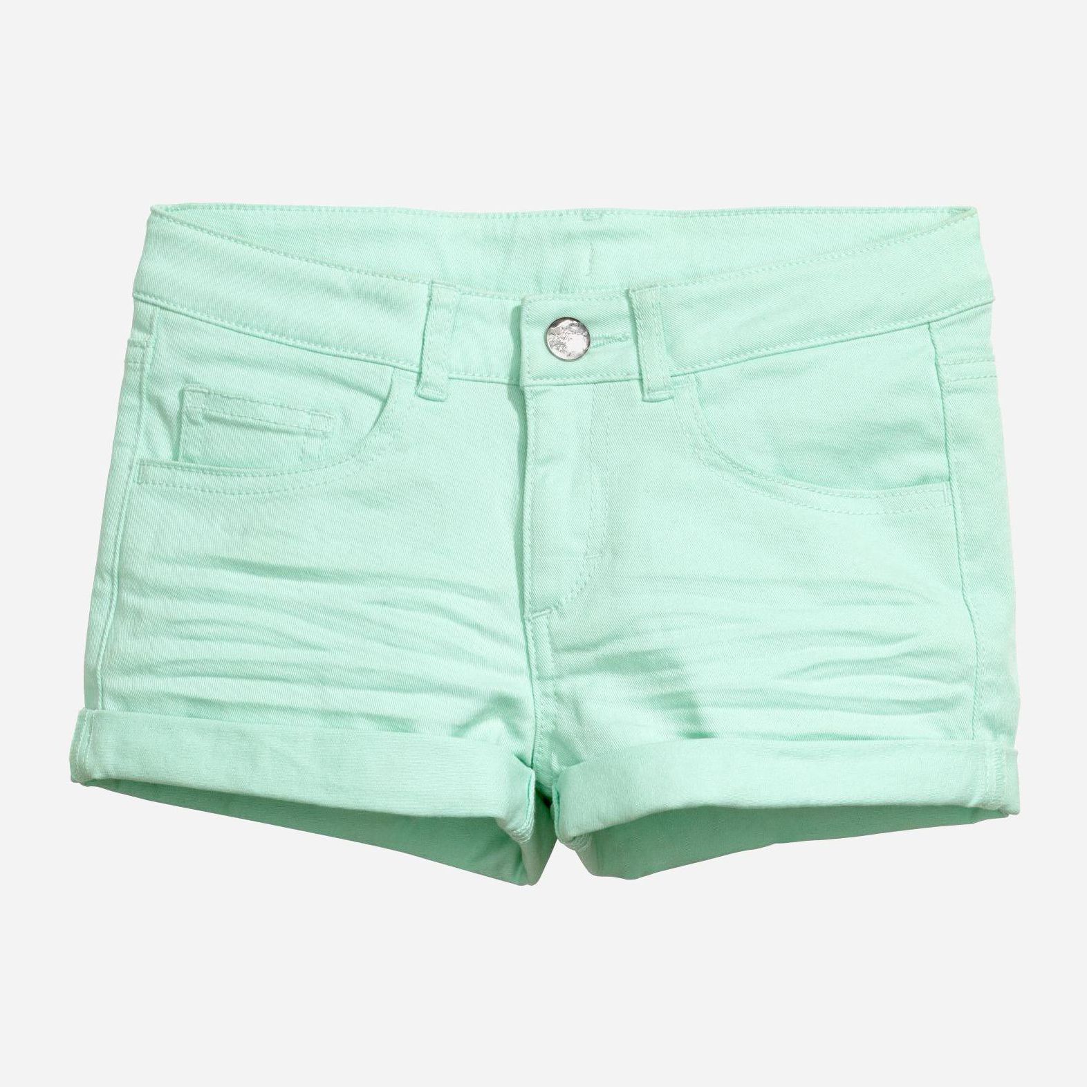 

Шорты джинсовые H&M 0195613 164 см Бирюзовые